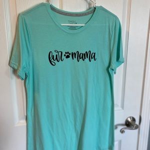 Teal Fur Mama Graphic Tee